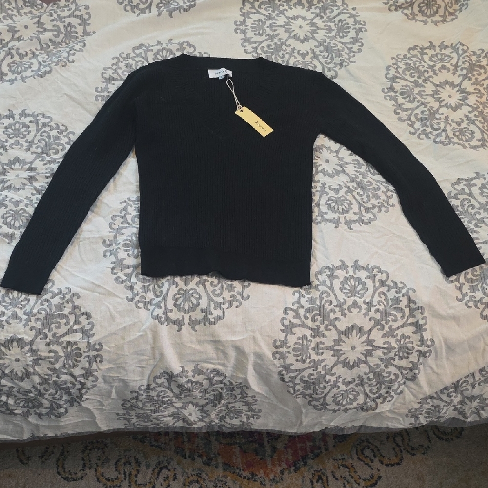 Classic Black V-Neck Sweater